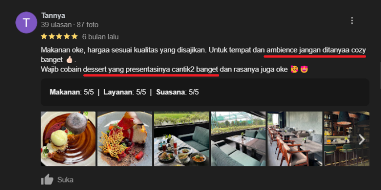 makan untuk santai setelah pulang bekerja d Midaz