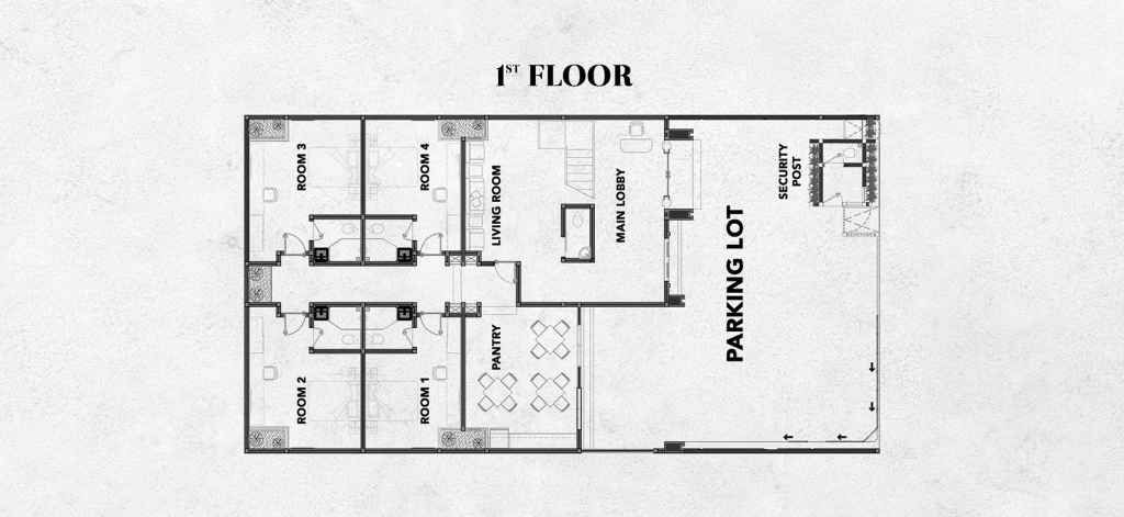 bentuk ruangan co living Moonstone by LSD Group