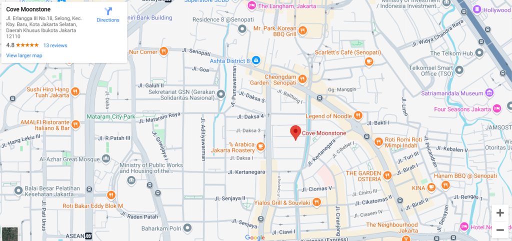 Maps Co-Living di Jakarta Selatan Moonstone Cove